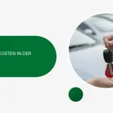 Auto anmelden: Kosten im Überblick. Ein Händler übergibt Autoschlüssel.