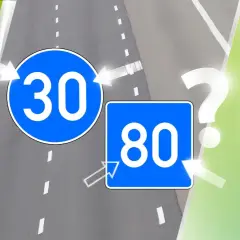 Verkehrsschilder zeigen 30 und 80. Was ist die mindestgeschwindigkeit autobahn deutschland?