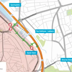 Umweltzone in Belgien: Temporäre Route für PKW-Fahrer, die die E19 nutzen. Umleitung um die Umweltzone.