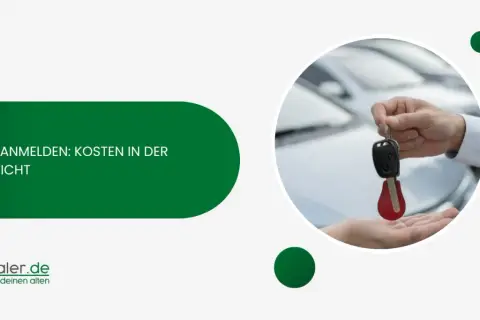 Auto anmelden: Kosten im Überblick. Ein Händler übergibt Autoschlüssel.